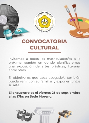 CONVOCATORIA CULTURAL